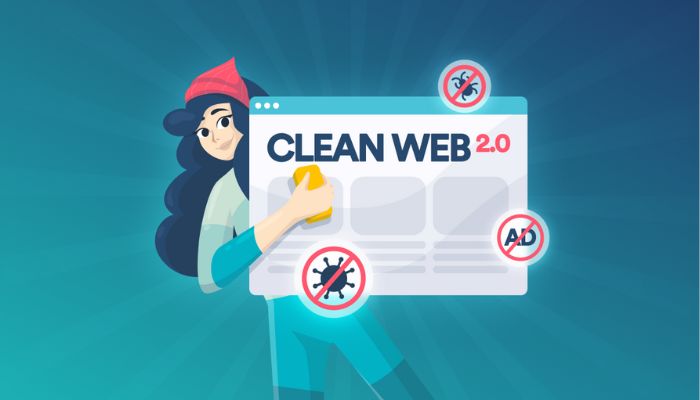 Surfshark VPN Clean Web 有效封鎖廣告和惡意網站